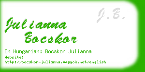 julianna bocskor business card